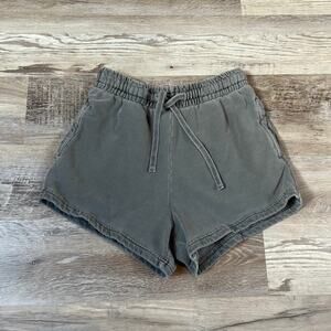 Talentless Charcoal Gray Sweat Shorts Size S Elastic Waist Lounge Minimal